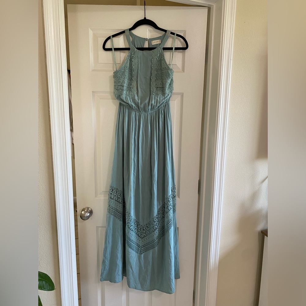Altar’d state maxi sundress mint green. Size Small.
